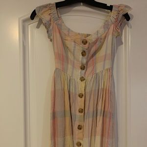 Urban Outfitters plaid button up dress